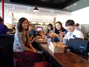 The five chinese sisters at dog haus